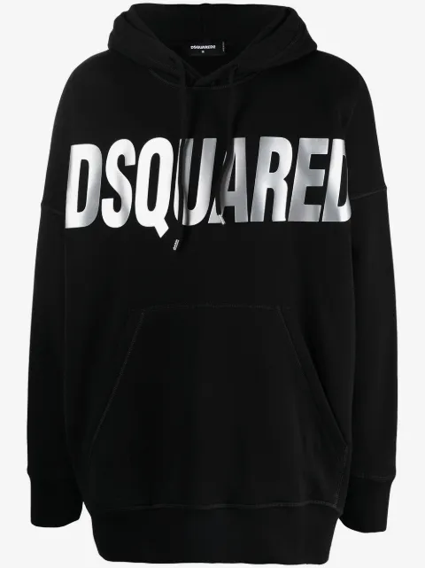 DSQUARED2 logo-print hoodie