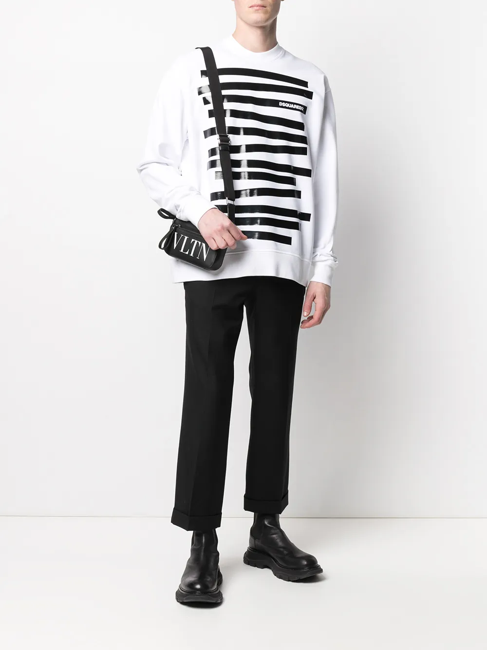 фото Dsquared2 толстовка в полоску