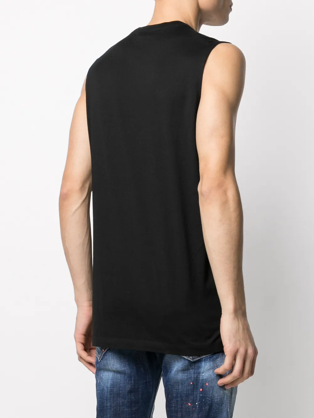 Logo-Print Striped Vest