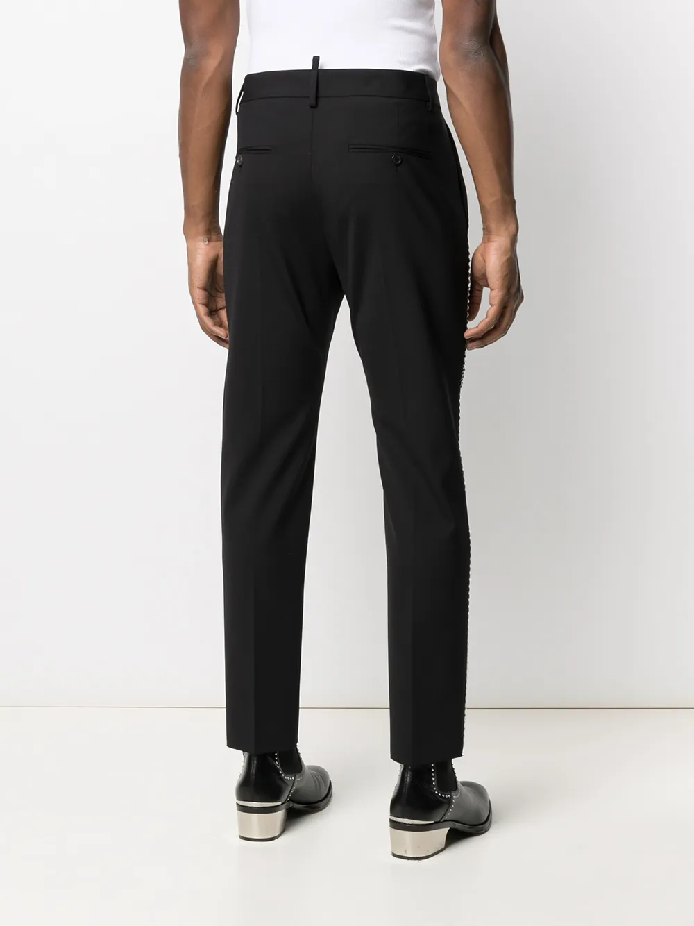 фото Dsquared2 узкие брюки с заклепками