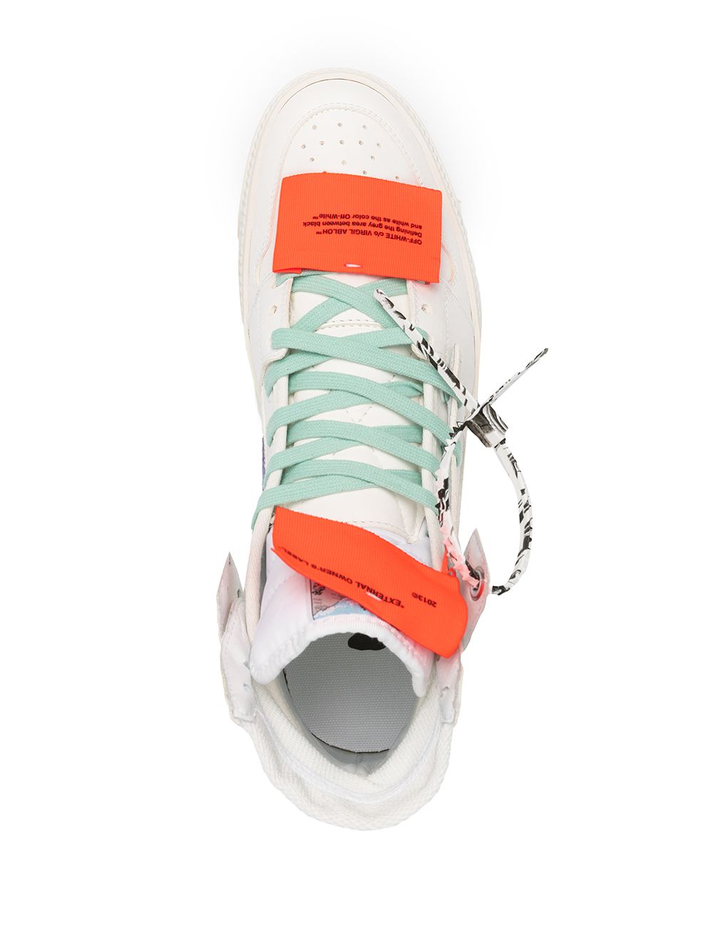 фото Off-white высокие кеды off-court