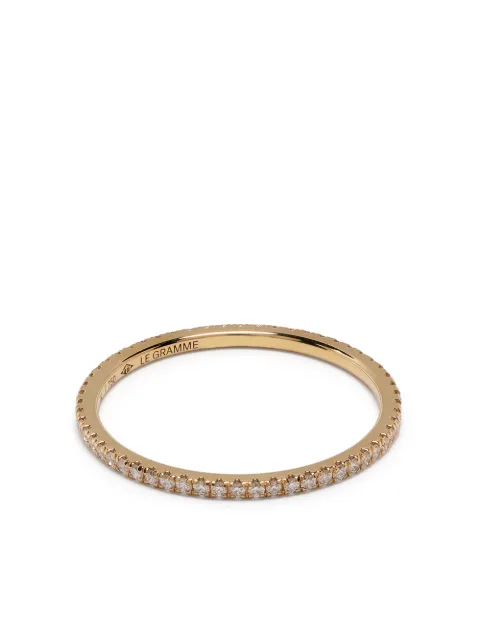 Le Gramme pavé diamond rings