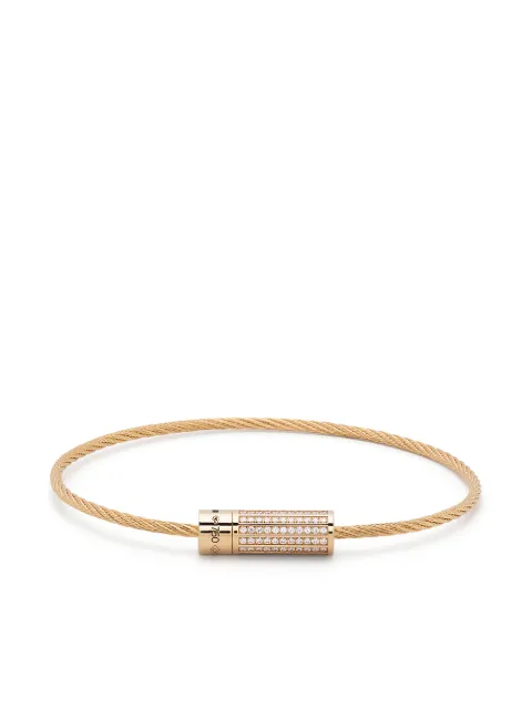 Le Gramme pulsera de 9g en oro amarillo de 18kt con diamantes