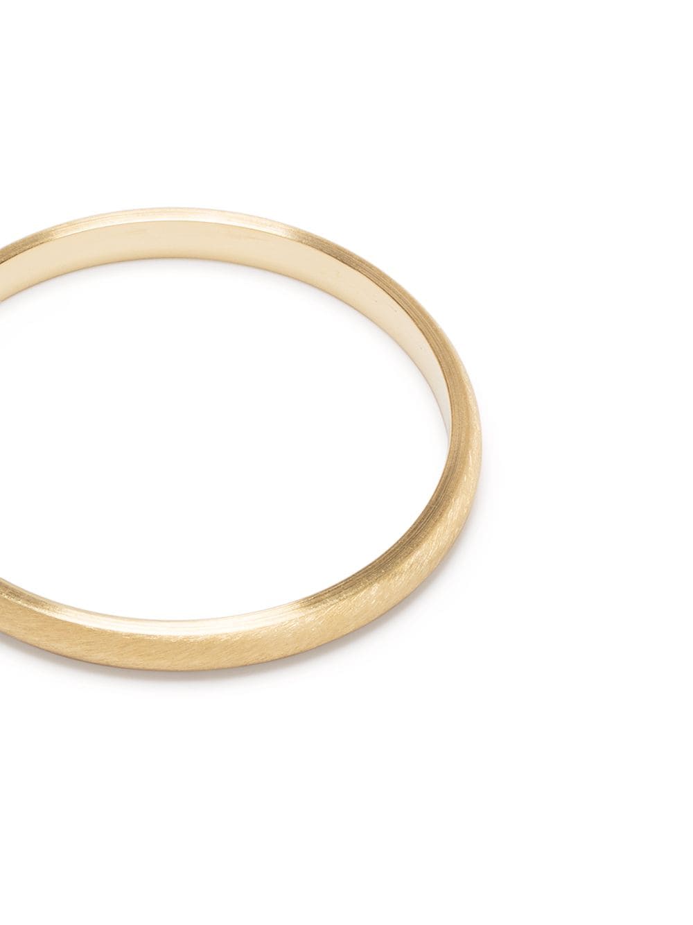 Shop Le Gramme 18kt Yellow Gold 1g Brushed Half Bangle Ring