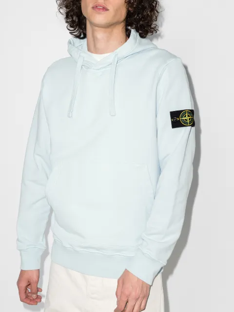 sky blue stone island sweatshirt
