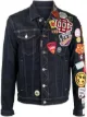 Image 1 of Dsquared2 patch-embellished denim jacket