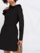 MSGM ruffle detail one-shoulder dress