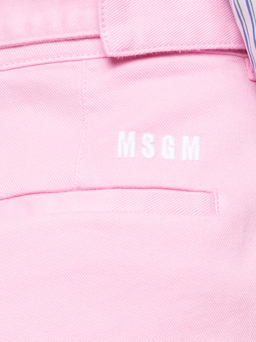 фото Msgm джинсовые шорты со складками