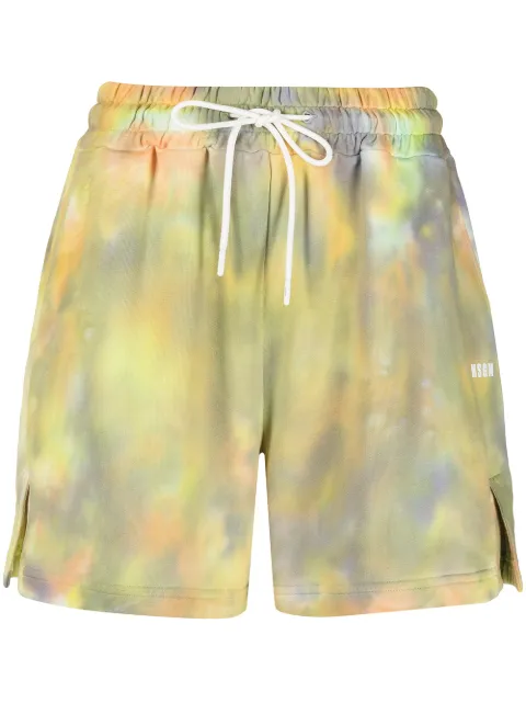 MSGM short de jogging à motif tie dye