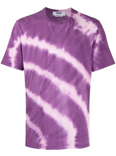MSGM playera con estampado tie-dye