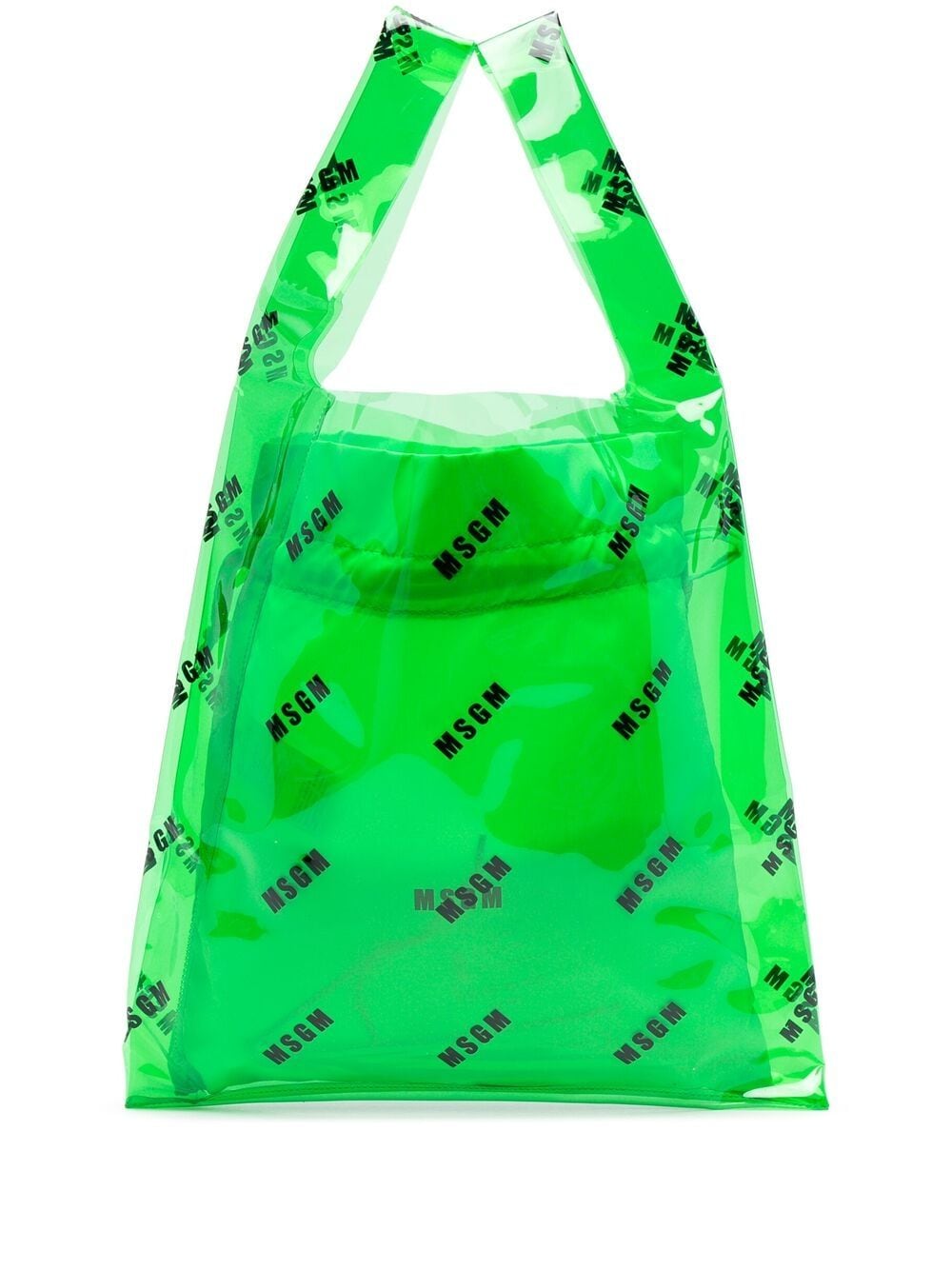 фото Msgm прозрачная сумка-тоут с логотипом