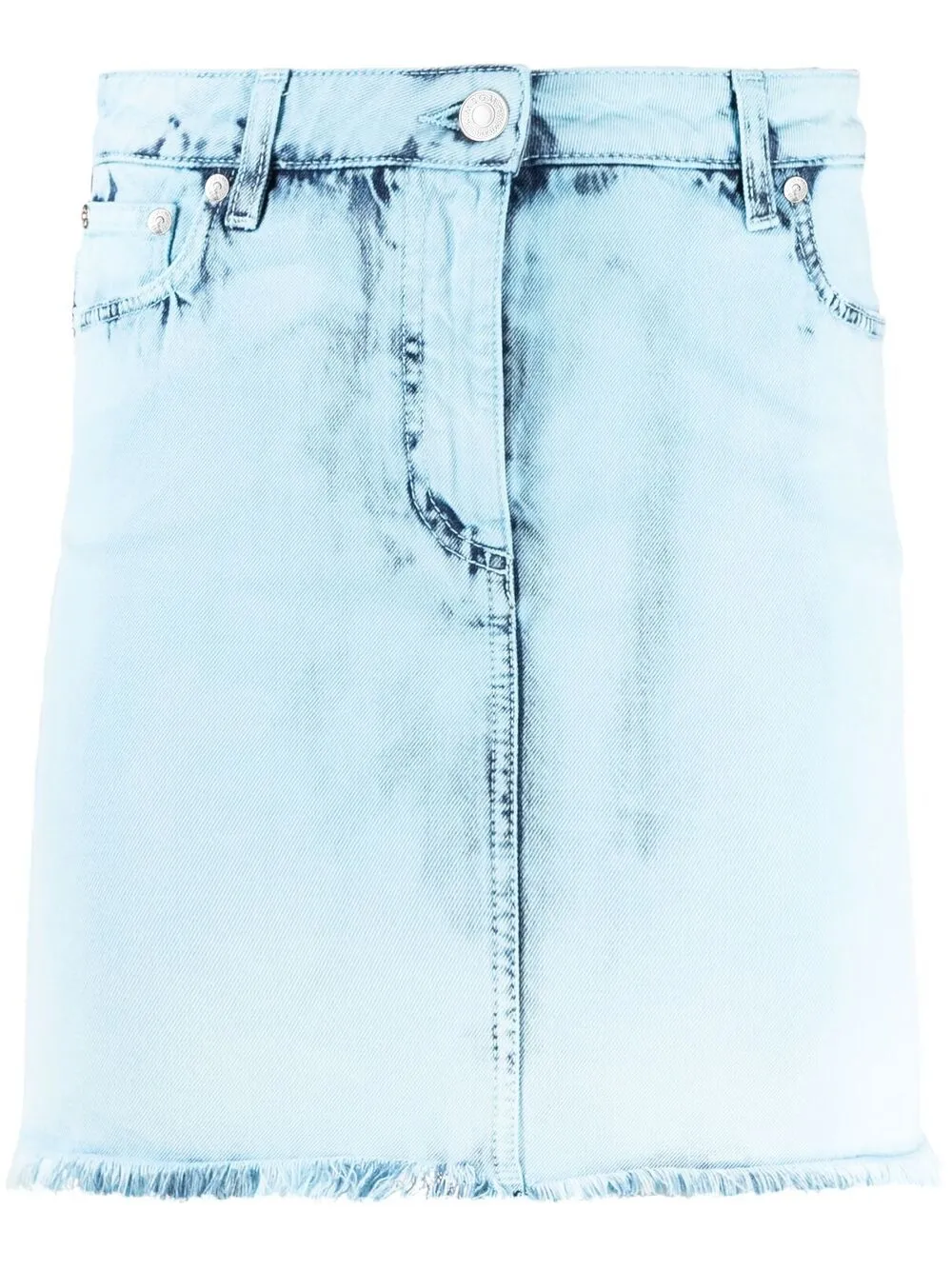 фото Msgm мини-юбка из вареного денима