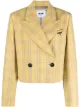 Image 1 of MSGM check-print cropped blazer