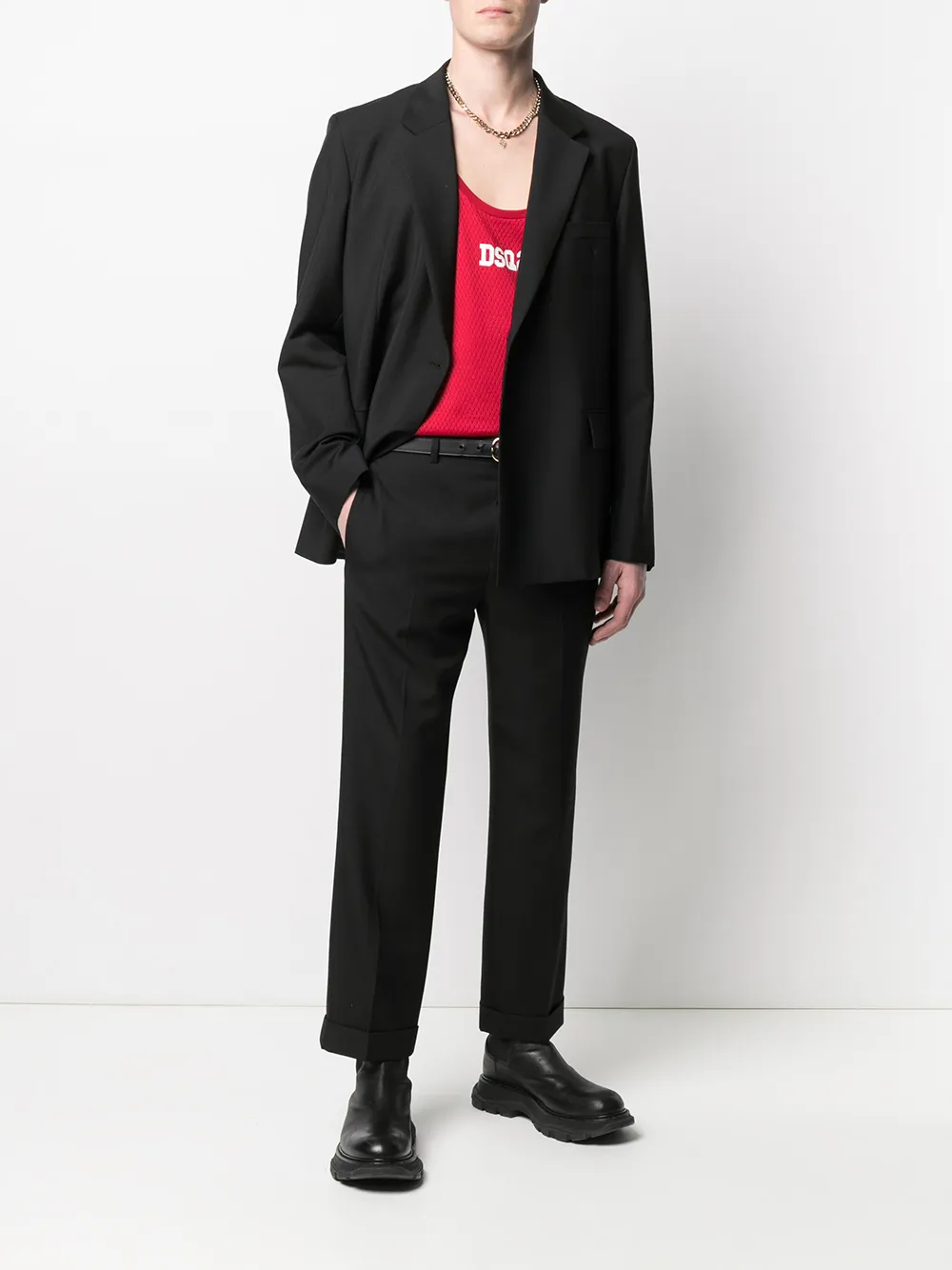 фото Dsquared2 топ без рукавов с логотипом