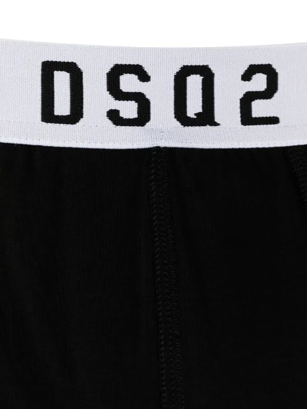 DSQUARED2 ロゴウエスト ボクサーパンツ | ブラック | FARFETCH JP
