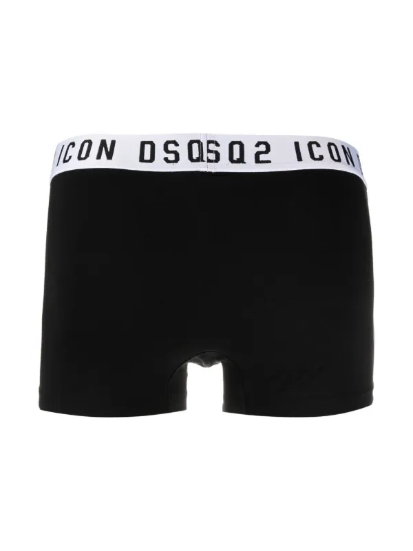 DSQUARED2 ロゴウエスト ボクサーパンツ | ブラック | FARFETCH JP