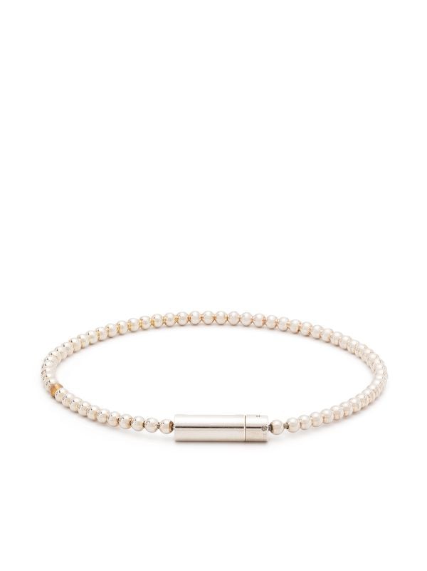 Braided bead bracelet Farfetch Accessories Jewelry Bracelets Silver 