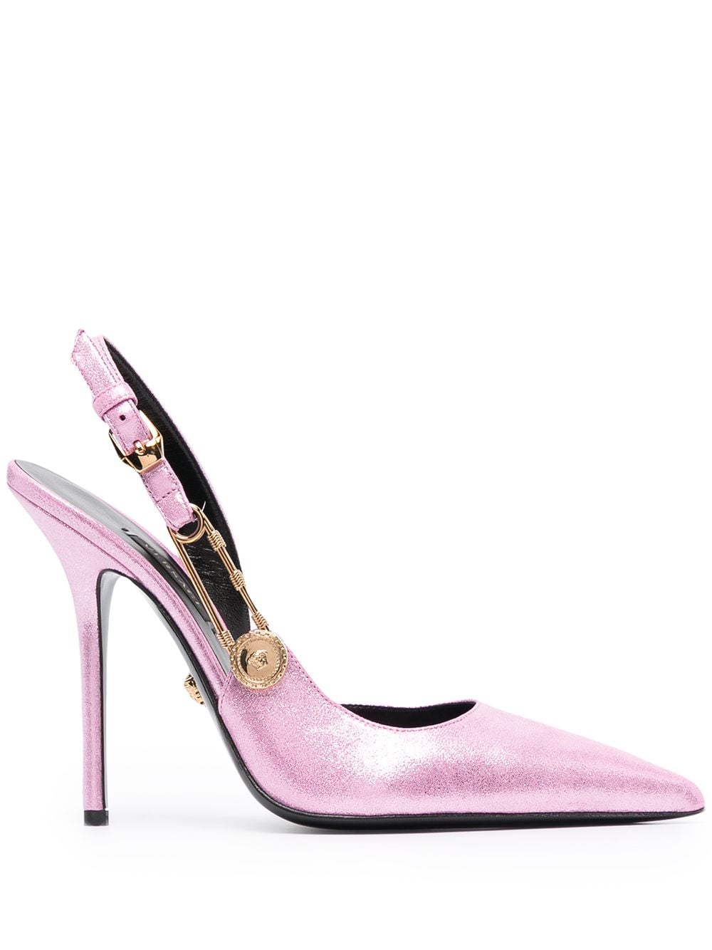 фото Versace туфли с эффектом металлик