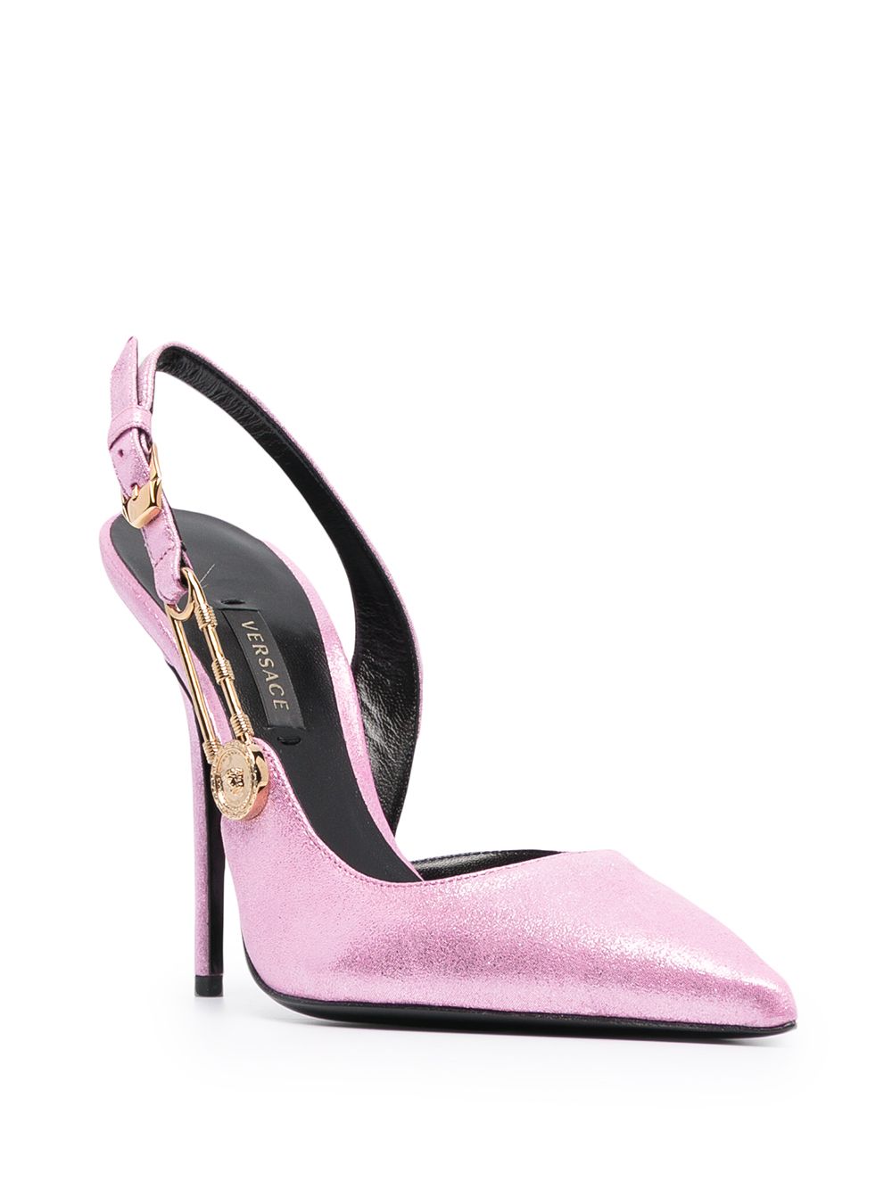 фото Versace туфли с эффектом металлик