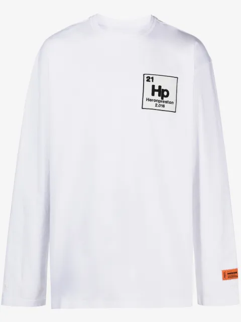 Heron Preston element logo-patch sweatshirt