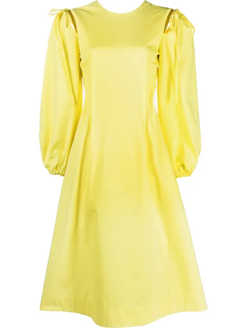 MSGM långärmad A-linjeformad klänning