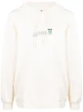 MSGM Fantastic Green Future-print hoodie - Neutrals