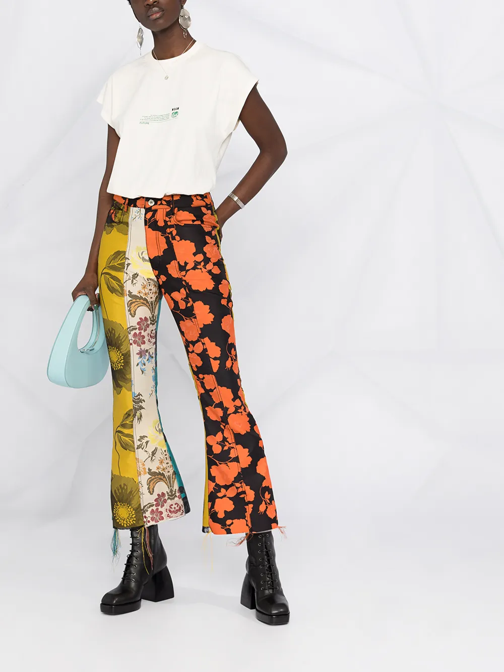 фото Msgm футболка с графичным принтом