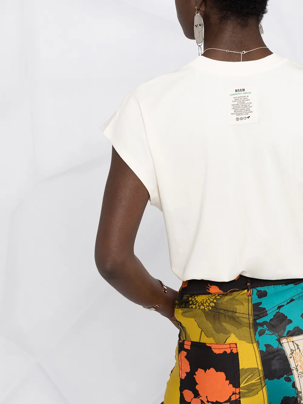 фото Msgm футболка с графичным принтом