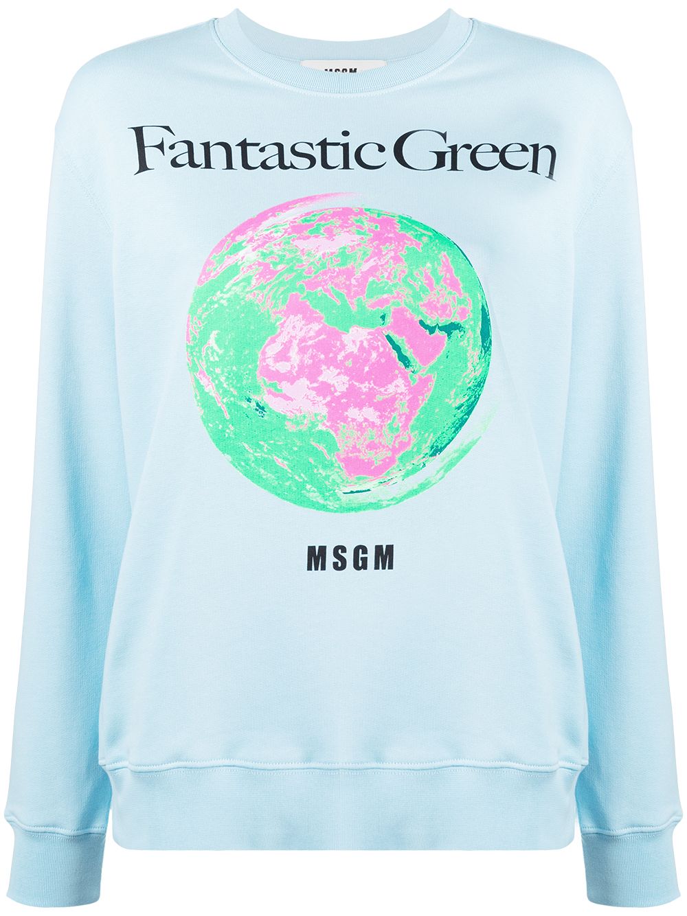 фото Msgm толстовка fantastic green