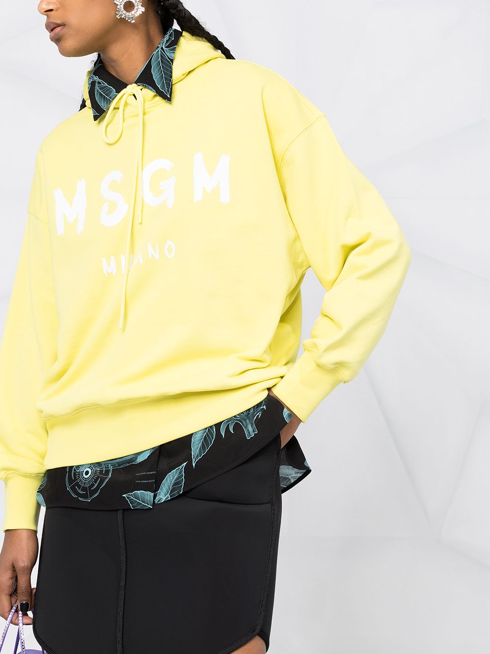 фото Msgm худи с кулиской и логотипом