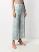 MSGM floral jacquard cropped trousers