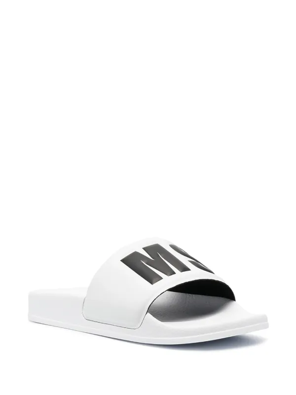 サンダル MSGM Men Sandals White MS208970 02 MSGM Outlet: rubber slides - White | MSGM sandals MS208970