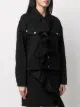 MSGM ruffle-trim denim jacket