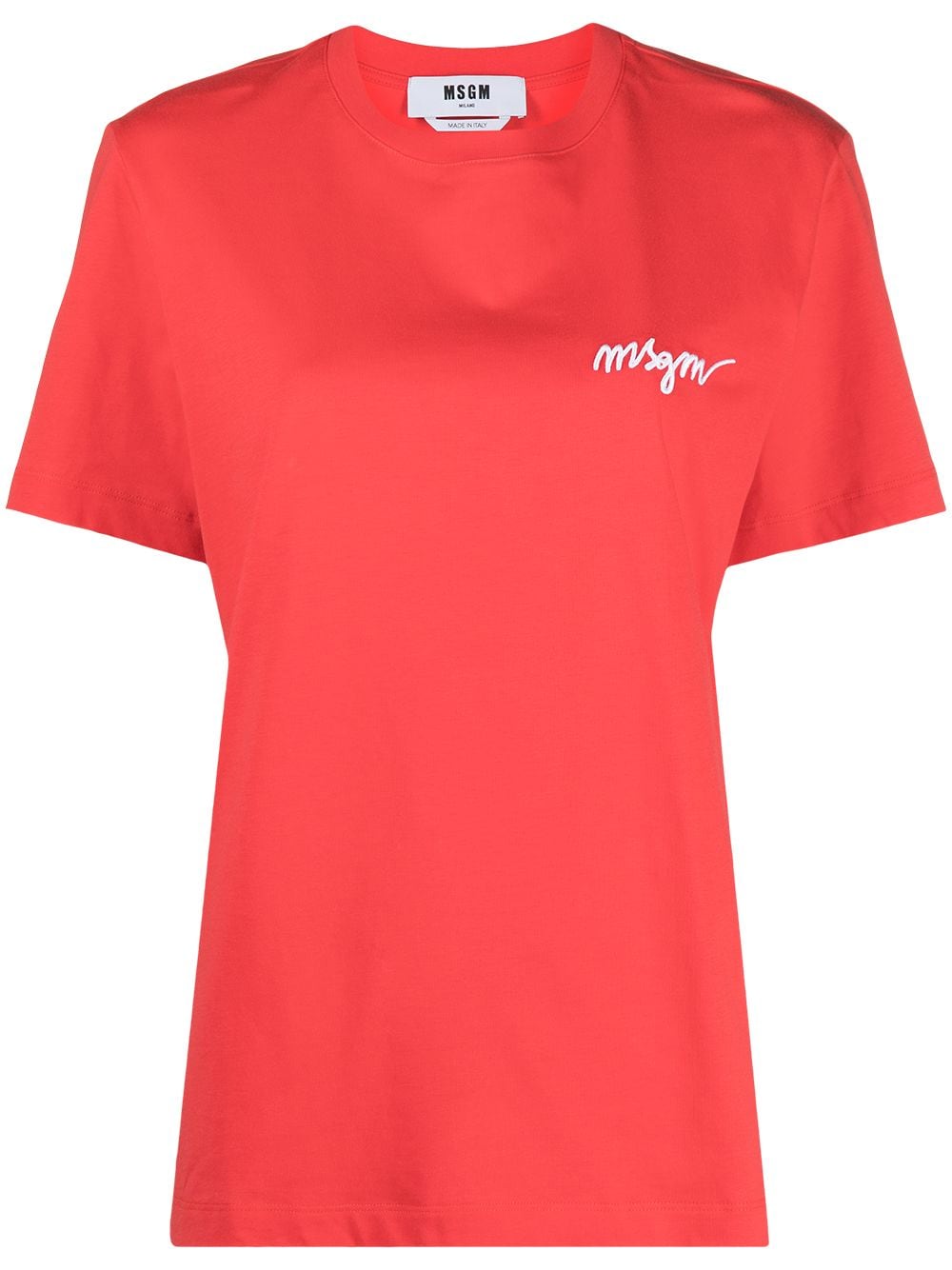 MSGM logo-print short-sleeve T-shirt - Farfetch