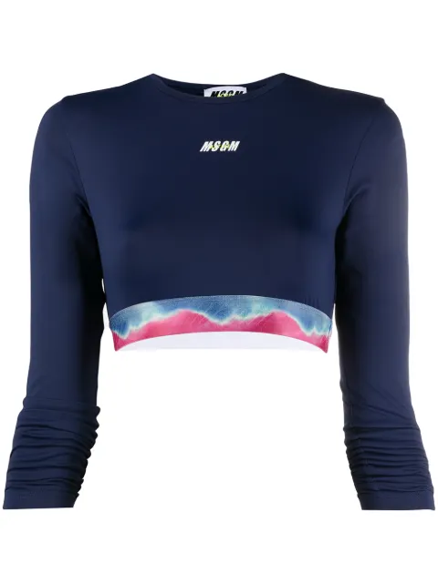 MSGM top deportivo corto con logo
