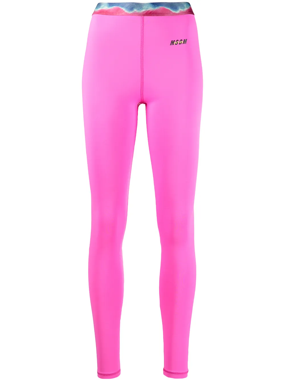 

MSGM leggins con estampado gráfico - Rosado