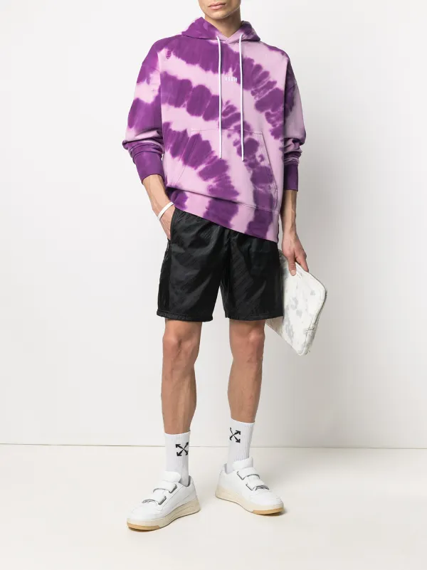 スウェット・トレーナー MSGM COTTON SWEATSHIRT WITH TIE DYE PRINT MSGM Multicolor Logo Print Tie Dye Sweatshirt for Men Online