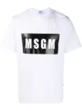 MSGM logo-print T-shirt - White