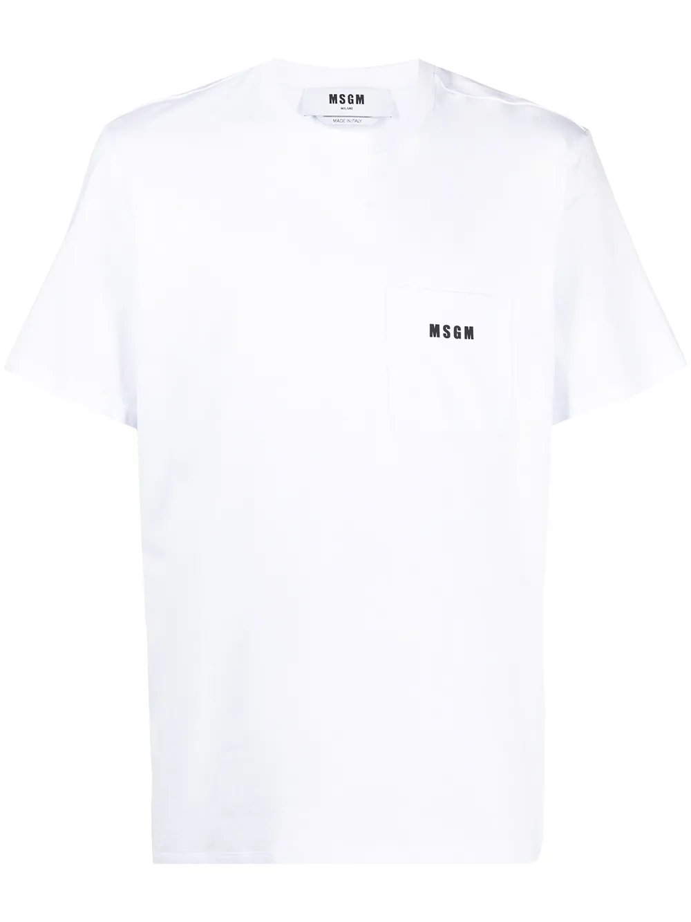 

MSGM playera con logo estampado - Blanco