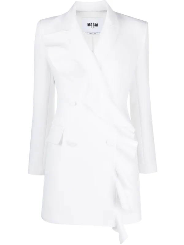 ruffle blazer dress