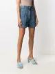 MSGM pleat-detail denim shorts
