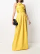 Image 2 of MSGM embroidered tie-fastening gown