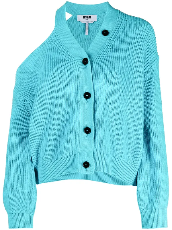 one shoulder cardigan