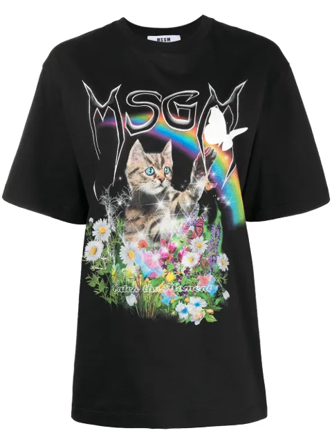 MSGM t-shirt à imprimé graphique