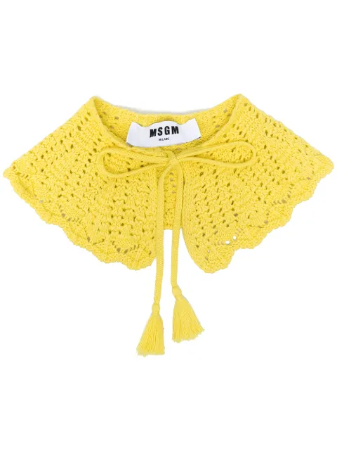 MSGM ياقة قطن كروشيه