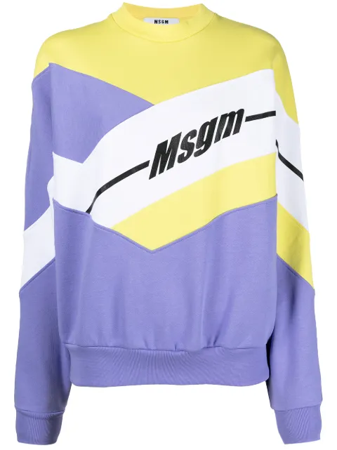 MSGM sudadera con estampado abstracto