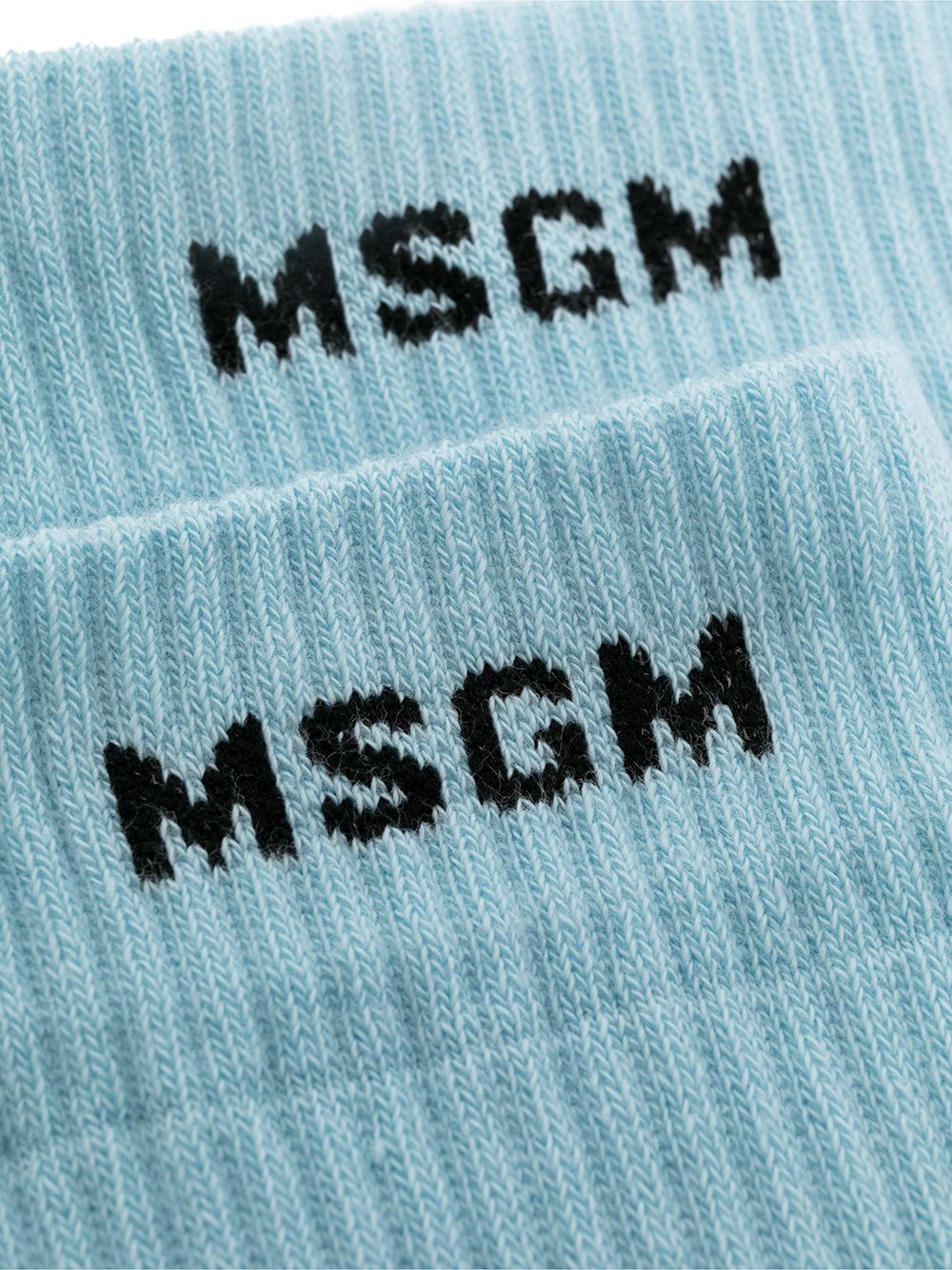 фото Msgm трикотажные носки с логотипом