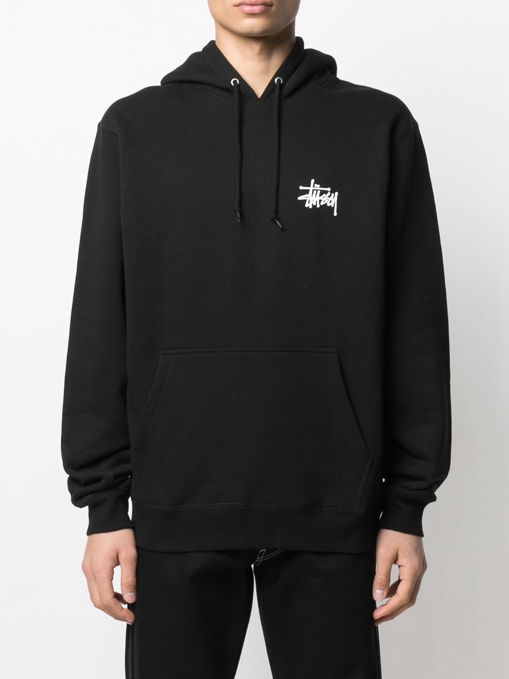 фото Stussy толстовка с капюшоном и логотипом