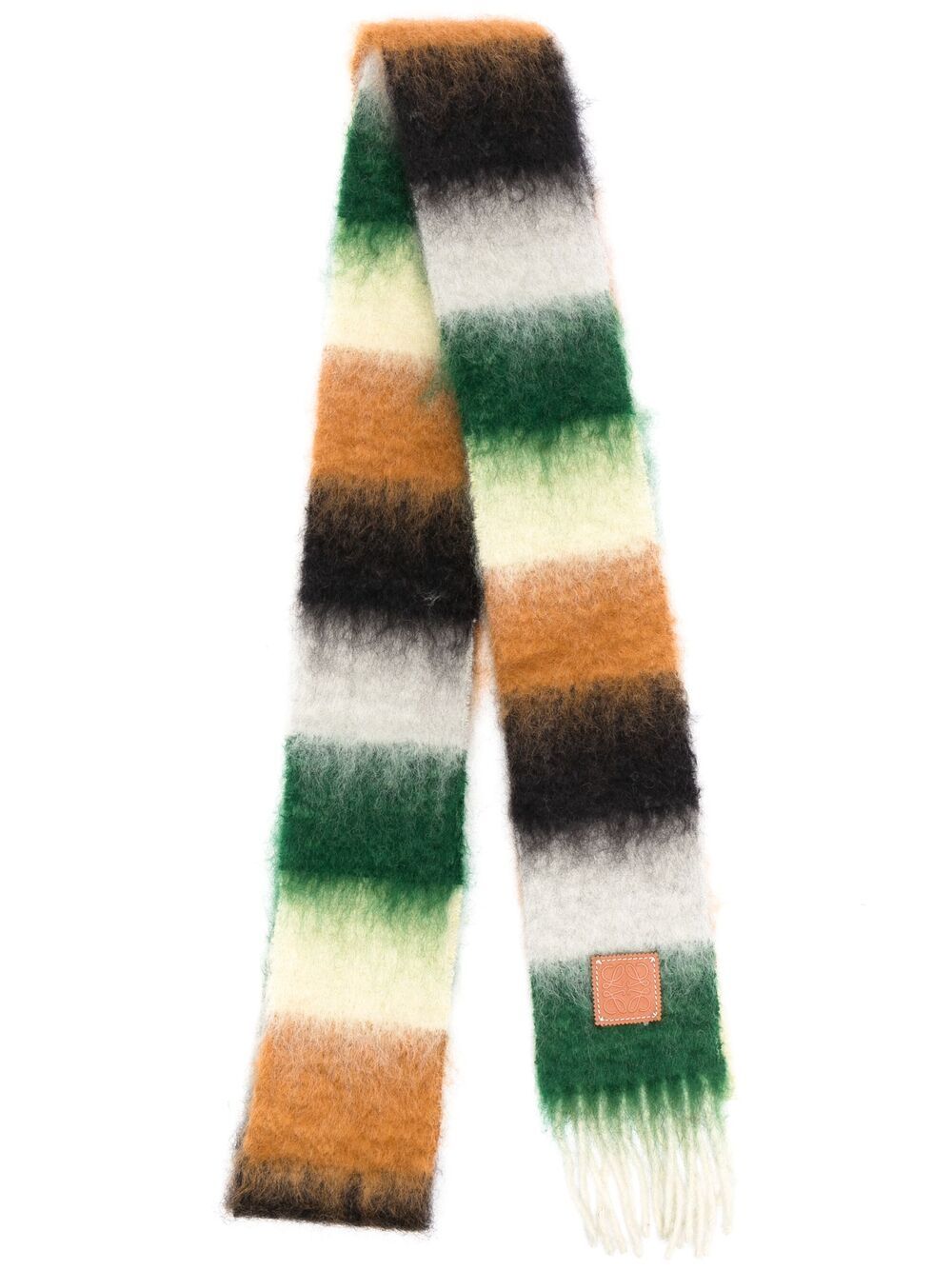 фото Loewe striped knit scarf