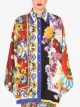 Dolce & Gabbana patchwork-print silk shirt